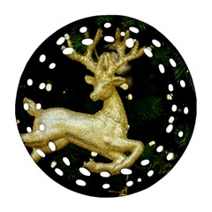 December Christmas Cologne Ornament (round Filigree)