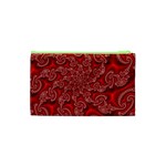 Fractal Art Elegant Red Cosmetic Bag (XS) Back