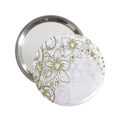 Flowers Background Leaf Leaves 2 25  Handbag Mirrors