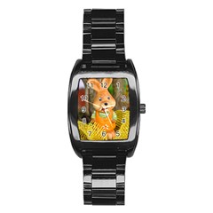 Easter Hare Easter Bunny Stainless Steel Barrel Watch