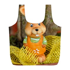 Easter Hare Easter Bunny Full Print Recycle Bags (L) 