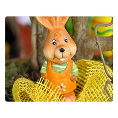 Easter Hare Easter Bunny Double Sided Flano Blanket (Large) 