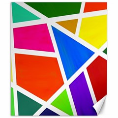 Geometric Blocks Canvas 20  X 24   by Nexatart