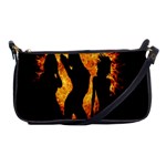 Heart Love Flame Girl Sexy Pose Shoulder Clutch Bags Front