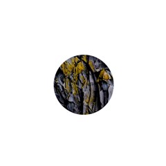 Grey Yellow Stone 1  Mini Buttons by Nexatart