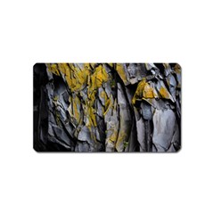 Grey Yellow Stone Magnet (name Card) by Nexatart