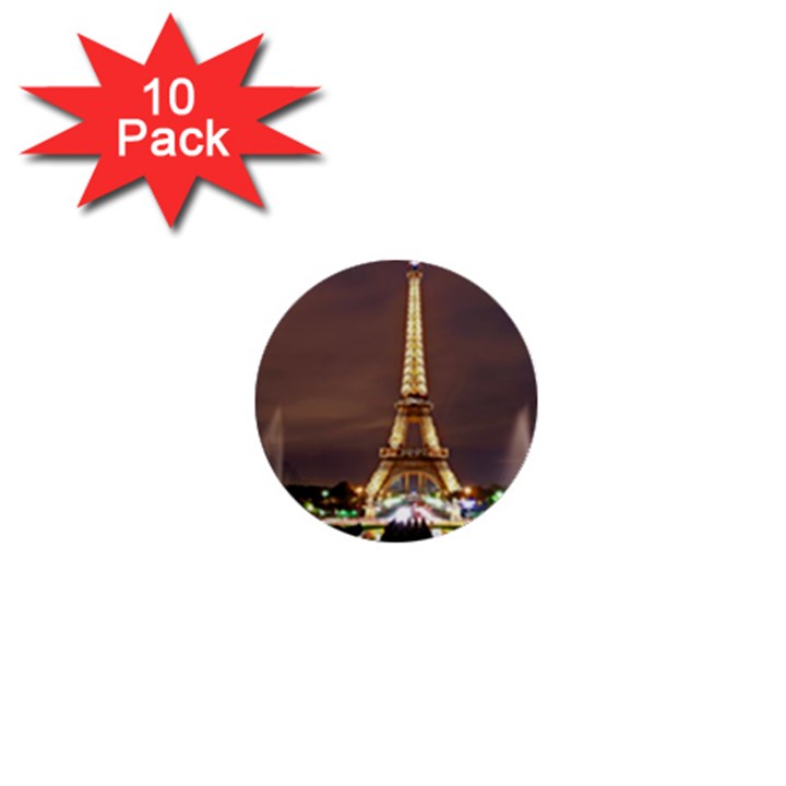 Paris Eiffel Tower 1  Mini Buttons (10 pack) 