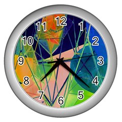 New Form Technology Wall Clocks (silver)  by Nexatart