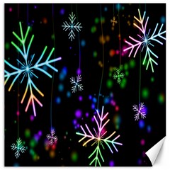 Nowflakes Snow Winter Christmas Canvas 12  X 12   by Nexatart