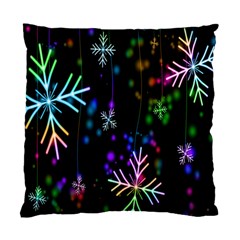 Nowflakes Snow Winter Christmas Standard Cushion Case (Two Sides)