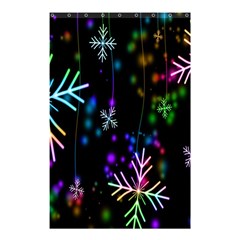 Nowflakes Snow Winter Christmas Shower Curtain 48  x 72  (Small) 