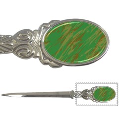 Brown Green Texture                                                  			letter Opener by LalyLauraFLM