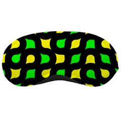 Yellow Green Shapes                                                     			sleeping Mask by LalyLauraFLM