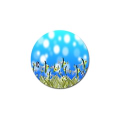 Pisces Underwater World Fairy Tale Golf Ball Marker by Nexatart