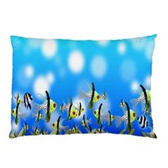 Pisces Underwater World Fairy Tale Pillow Case by Nexatart