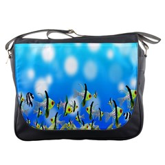 Pisces Underwater World Fairy Tale Messenger Bags by Nexatart