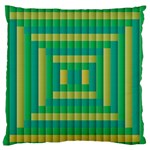 Pattern Grid Squares Texture Large Flano Cushion Case (One Side) Front