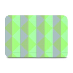 Squares Triangel Green Yellow Blue Plate Mats