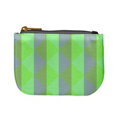 Squares Triangel Green Yellow Blue Mini Coin Purses