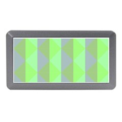 Squares Triangel Green Yellow Blue Memory Card Reader (Mini)