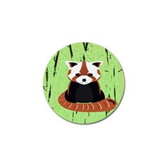 Red Panda Bamboo Firefox Animal Golf Ball Marker