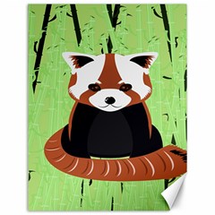 Red Panda Bamboo Firefox Animal Canvas 12  X 16  