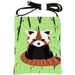 Red Panda Bamboo Firefox Animal Shoulder Sling Bags Front