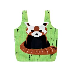 Red Panda Bamboo Firefox Animal Full Print Recycle Bags (s)  by Nexatart