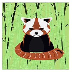 Red Panda Bamboo Firefox Animal Large Satin Scarf (square)