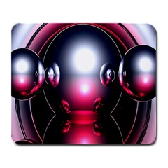 Red 3d  Computer Work Large Mousepads by Nexatart