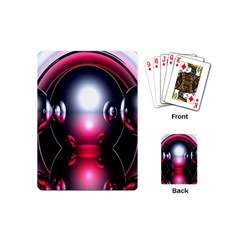 Red 3d  Computer Work Playing Cards (mini)  by Nexatart