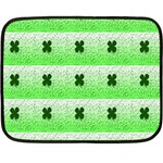 Shamrock Pattern Background Fleece Blanket (Mini) 35 x27  Blanket