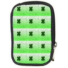 Shamrock Pattern Background Compact Camera Cases by Nexatart