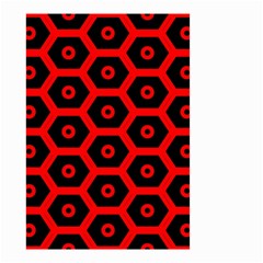 Red Bee Hive Texture Small Garden Flag (two Sides) by Nexatart