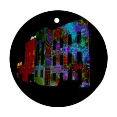 Science Center Round Ornament (two Sides) by Nexatart