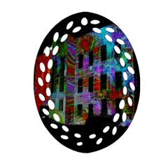 Science Center Oval Filigree Ornament (two Sides) by Nexatart