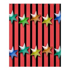 Star Christmas Greeting Shower Curtain 60  X 72  (medium)  by Nexatart