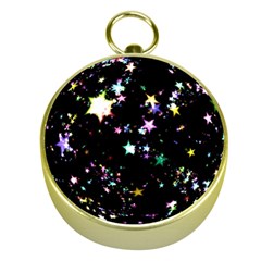 Star Ball About Pile Christmas Gold Compasses by Nexatart