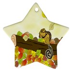 Squirrel Star Ornament (Two Sides) Front