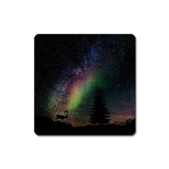 Starry Sky Galaxy Star Milky Way Square Magnet