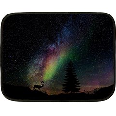 Starry Sky Galaxy Star Milky Way Double Sided Fleece Blanket (mini)  by Nexatart