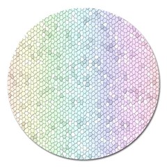 The Background Wallpaper Mosaic Magnet 5  (round) by Nexatart