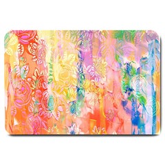 Watercolour Watercolor Paint Ink  Large Doormat 