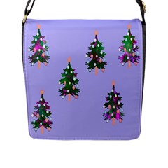 Watercolour Paint Dripping Ink  Flap Messenger Bag (l)  by Nexatart