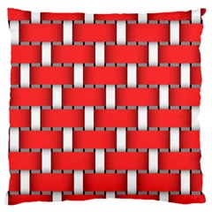 Weave And Knit Pattern Seamless Background Wallpaper Large Cushion Case (One Side)