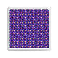 Beach Blue High Quality Seamless Pattern Purple Red Yrllow Flower Floral Memory Card Reader (Square) 