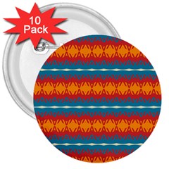 Shapes Rows                                                          			3  Button (10 Pack) by LalyLauraFLM