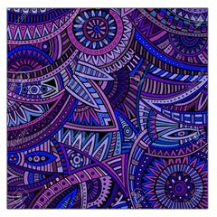 Abstract Electric Blue Hippie Vector  Large Satin Scarf (square)