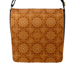 Intricate Modern Baroque Seamless Pattern Flap Messenger Bag (l) 