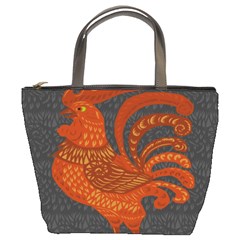 Chicken Year Bucket Bags by Valentinaart